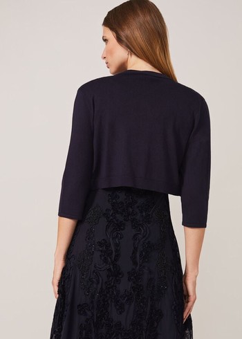 Phase Eight Elisha Occasion Bolero Knitwear Navy USA | 5312940-CI